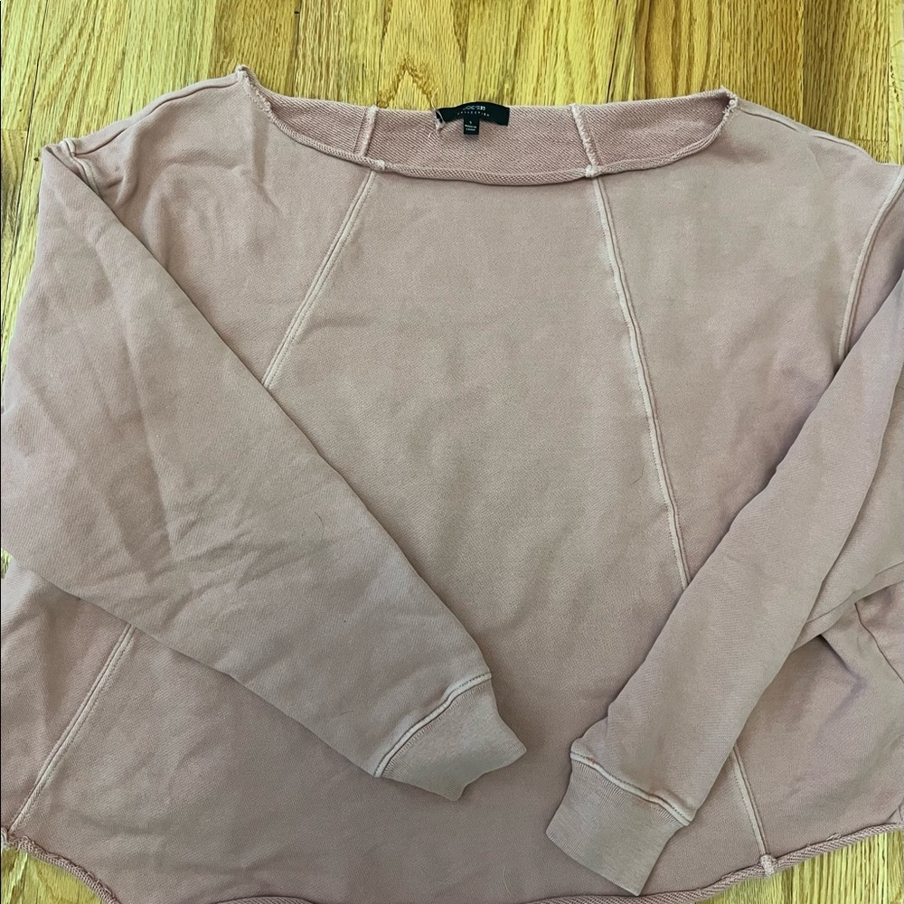 Joe's Jeans Pink Off-the-Shoulder Sweater